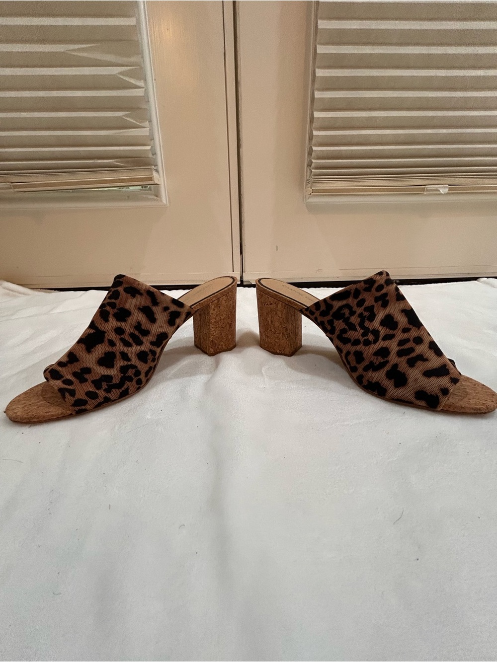 Gianni Bini Leopard Print Open-Toe Mules - Brown/Black - Picture 3 of 5